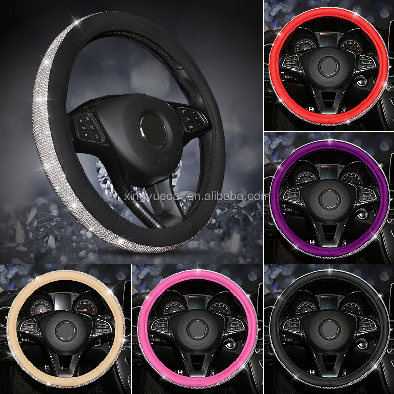 Steering Wheel Cover Manufacturer - Bling Crystal Universal
