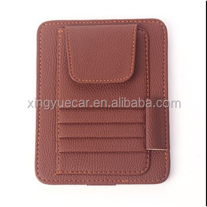 Visor Card Holder Manufacturer - Simple Design Leather