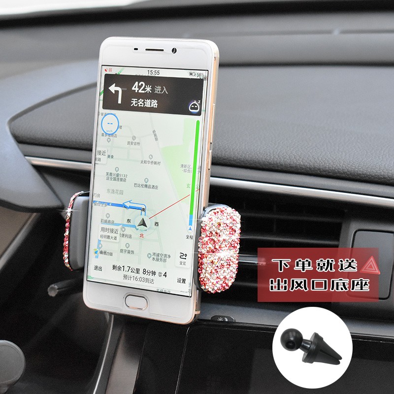 Car Phone Mount Manufacturer - Bling Rhinestone Pearl