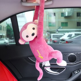 Seat Back Tissue Holder Manufacturer - Short Plush Monkey