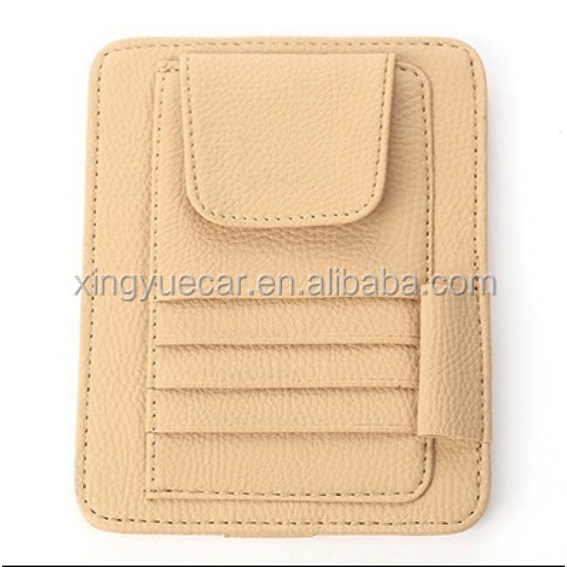 Visor Card Holder Manufacturer - Simple Design Leather