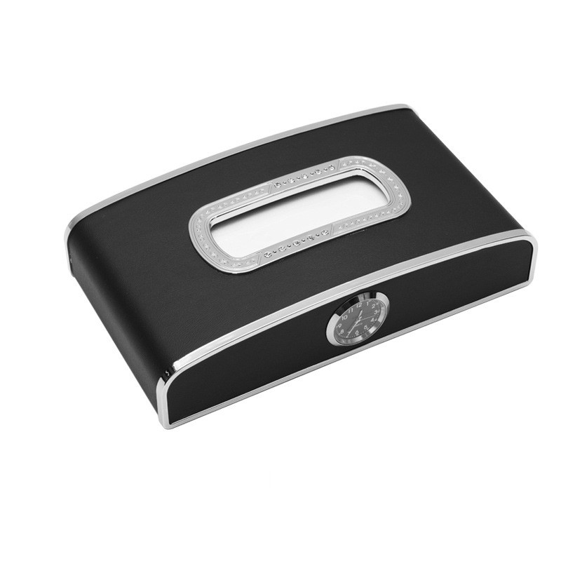 Car Tissue Box Manufacturer - Business Logo PU Leather
