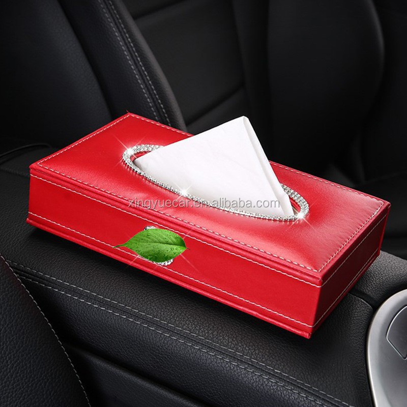 Sun Visor Tissue Box Manufacturer - Bling Crystal Diamond