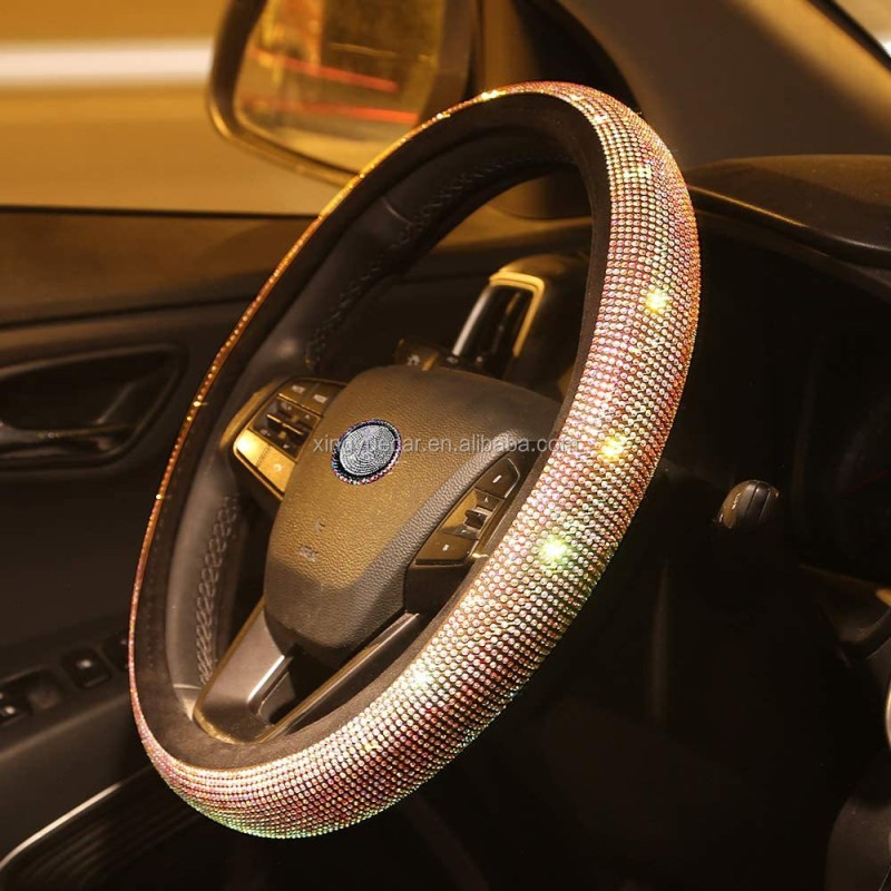 Steering Wheel Cover Manufacturer - Luxury Crystal Rhinestone