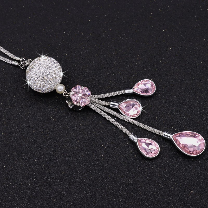 Rearview Pendant Manufacturer - Flowers Rhinestone