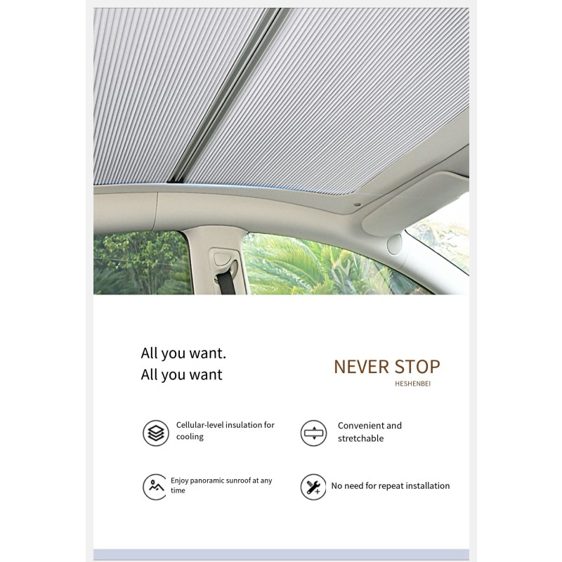 Car Roof Sunshade Manufacturer - Tesla Model Y 3 2 in 1