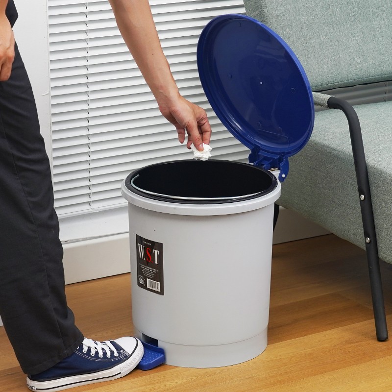 Biodegradable Trash Bin Manufacturer - Outdoor Indoor Blue Grey