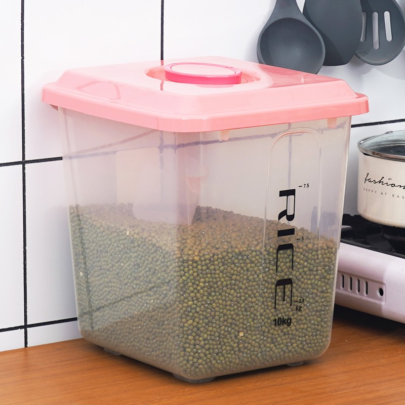 Rice Storage Box Manufacturer - 10kg Rectangle PP Food Use