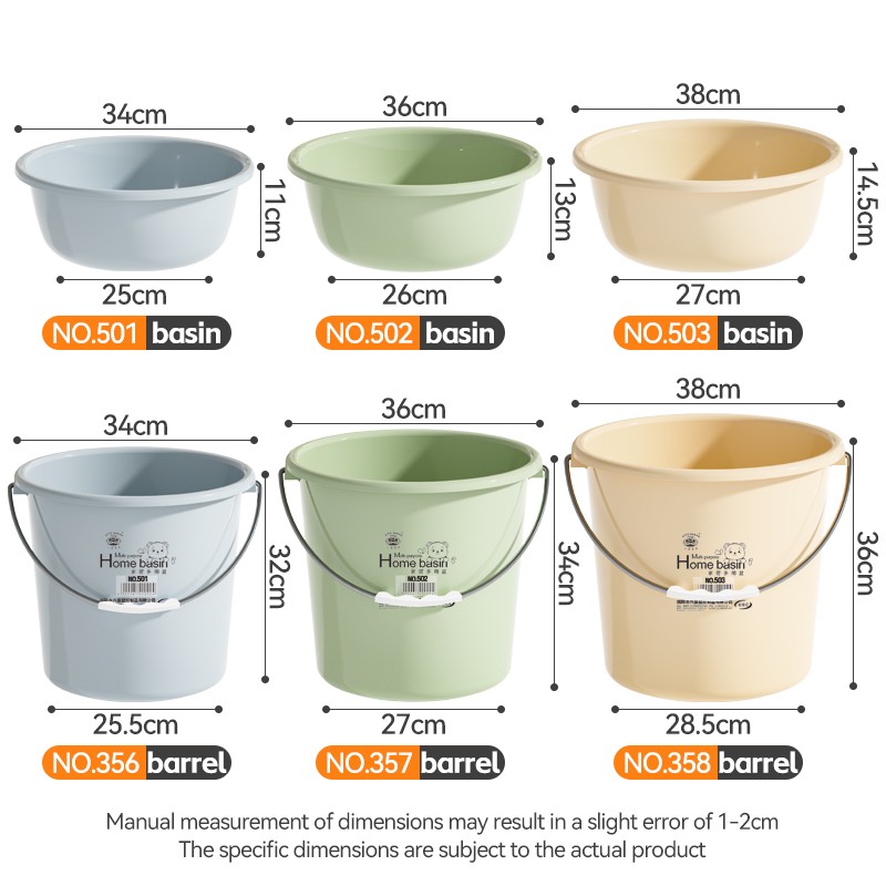 Plastic Washbasin Set Manufacturer - 18.5L+6L Multi-specification