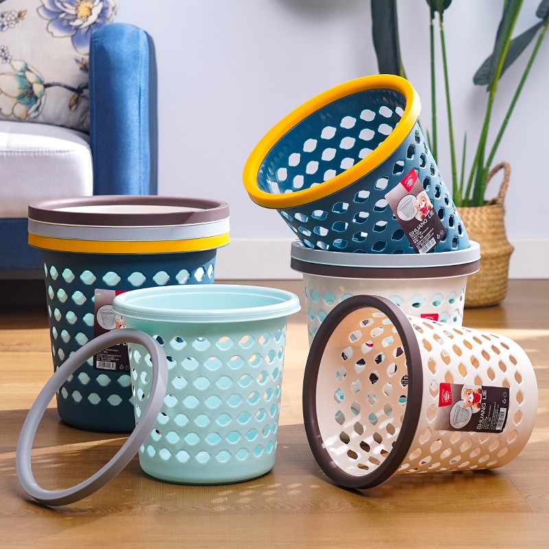 PP Plastic Trash Can Manufacturer - 7L-12L Hollow Round