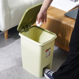 Plastic Trash Can Manufacturer - Home Office Foot Pedal Open-Top