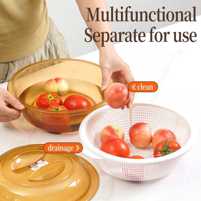 Drain Basket with Lid Manufacturer - Modern Kitchen Plastic Eco-Friendly