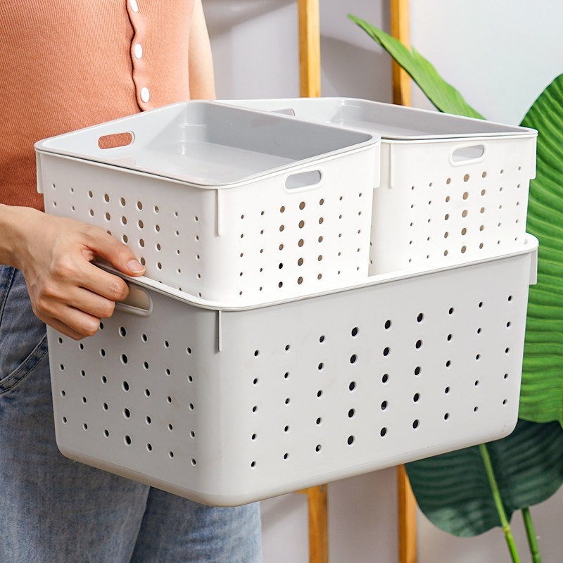 Bathroom Storage Basket Manufacturer - High Quality Rectangular with Handle