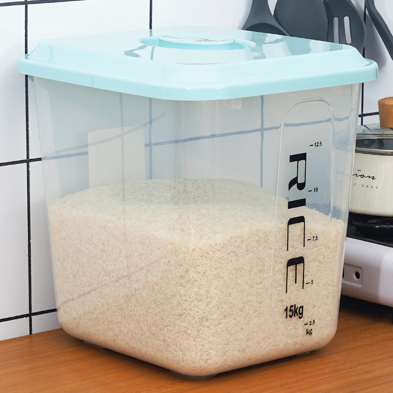 Kitchen Storage Container Manufacturer - 15kg Plastic Sealed for Grains