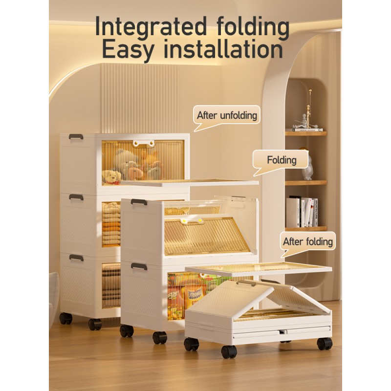 Collapsible Storage Box Manufacturer - 5 Layer PP Material with Wheels