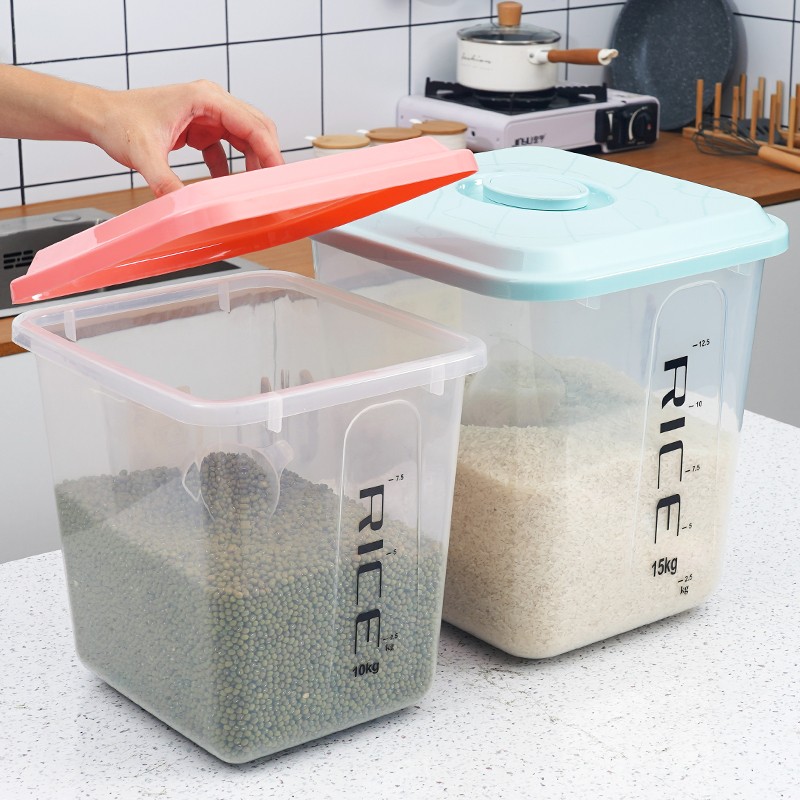 Food Storage Box Manufacturer - Plastic Cereal Dispenser for Rice