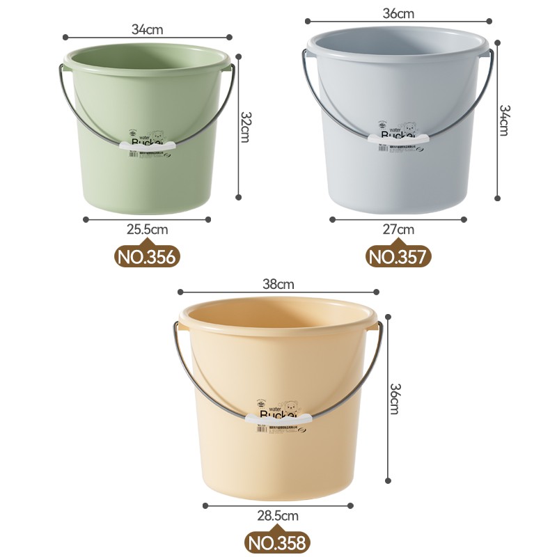 Nordic Style Water Bucket Manufacturer - Plastic Bath with Handle