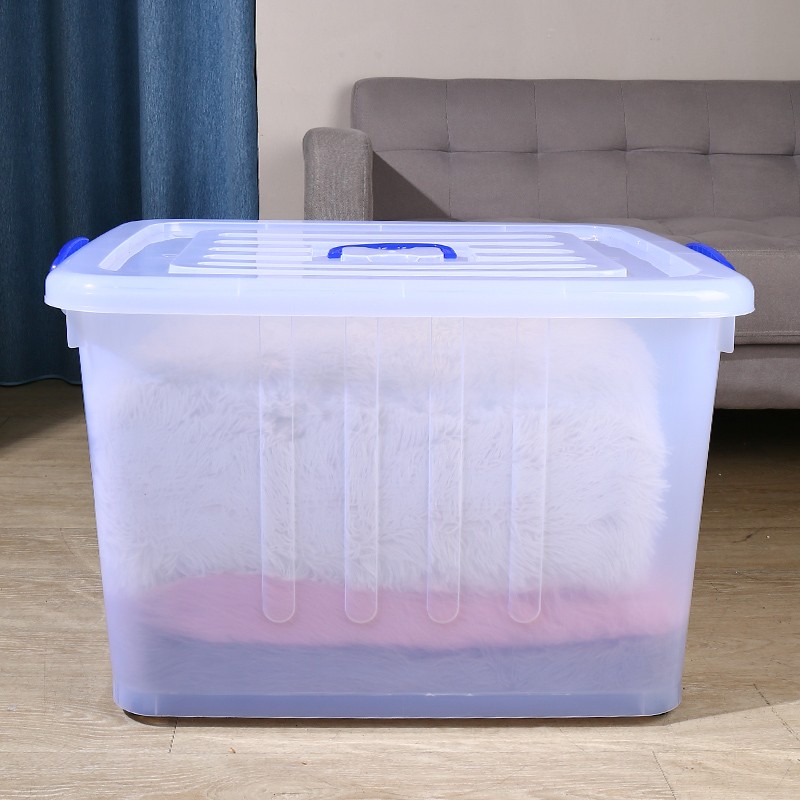 Large Storage Boxes Manufacturer - 160L PP Stackable Clear