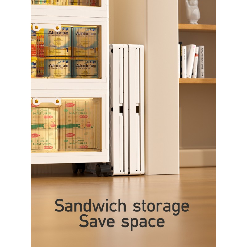 Folding Storage Box Manufacturer - 4 Layer Stackable with Wheels