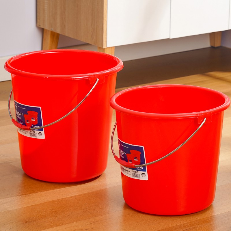 PP Plastic Bucket Manufacturer - High Quality Red Color Portable