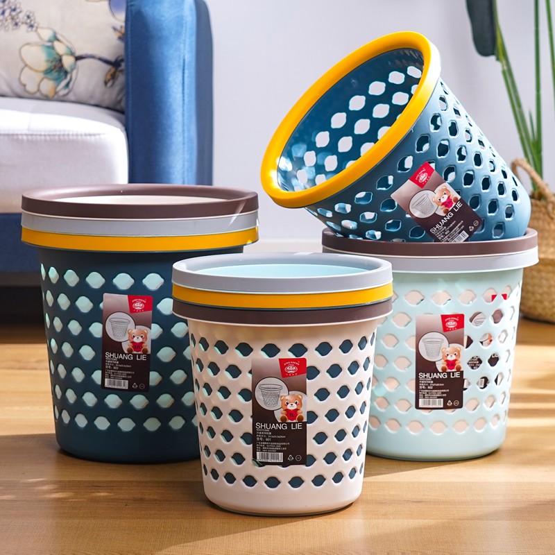 PP Plastic Trash Can Manufacturer - 7L-12L Hollow Round