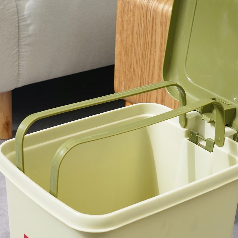 Plastic Trash Can Manufacturer - Home Office Foot Pedal Open-Top