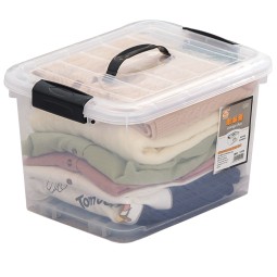 Storage Container Manufacturer - 25L Transparent with Wheel Handle