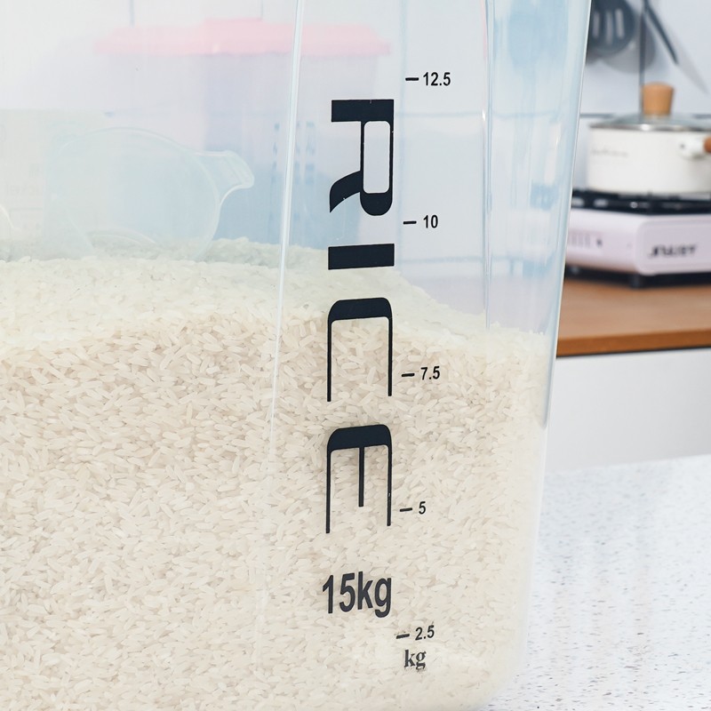 Kitchen Storage Container Manufacturer - 15kg Plastic for Cereal Rice
