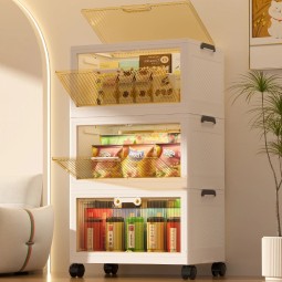 Large Capacity Storage Box Manufacturer - Rectangle Folding Plastic Handle