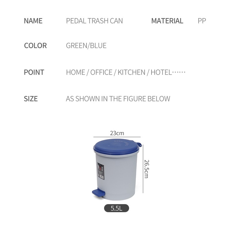 Mini Trash Can Manufacturer - 5.5L-18L Small Waste Bins