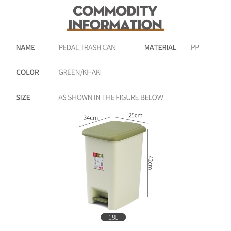 Open Top Trash Bin Manufacturer - 18L for Bathroom Kitchen