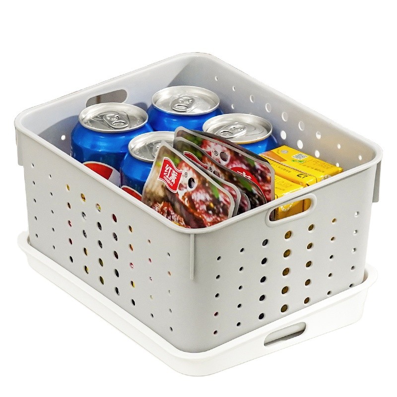 Storage Basket Container Manufacturer - Nordic Style White Grey Rectangle