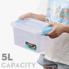 Mini Storage Box Manufacturer - 5L Clear Stackable with Lid