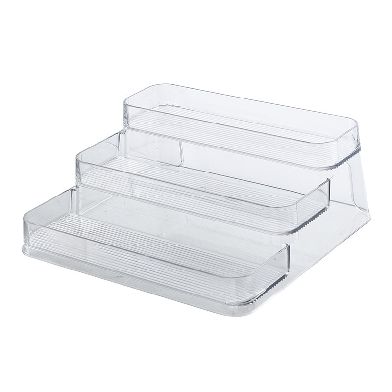 Spice Jar Organizer Manufacturer - Clear PET Stepped Rack