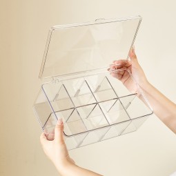 Storage Box Manufacturer - 8 Compartment Clear Lid