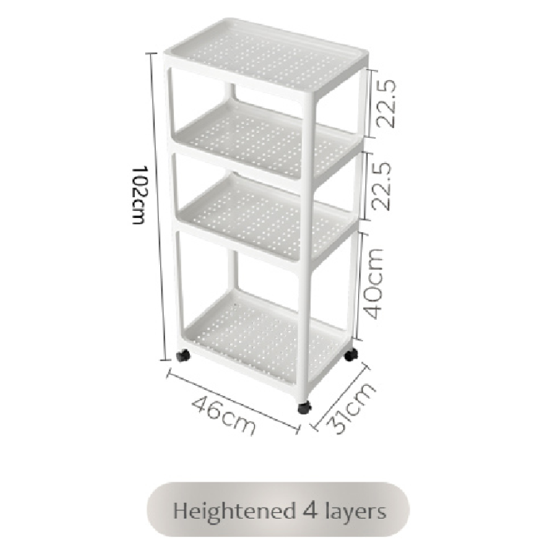 Storage Shelf Factory - 4 Tier Plastic Pull Out