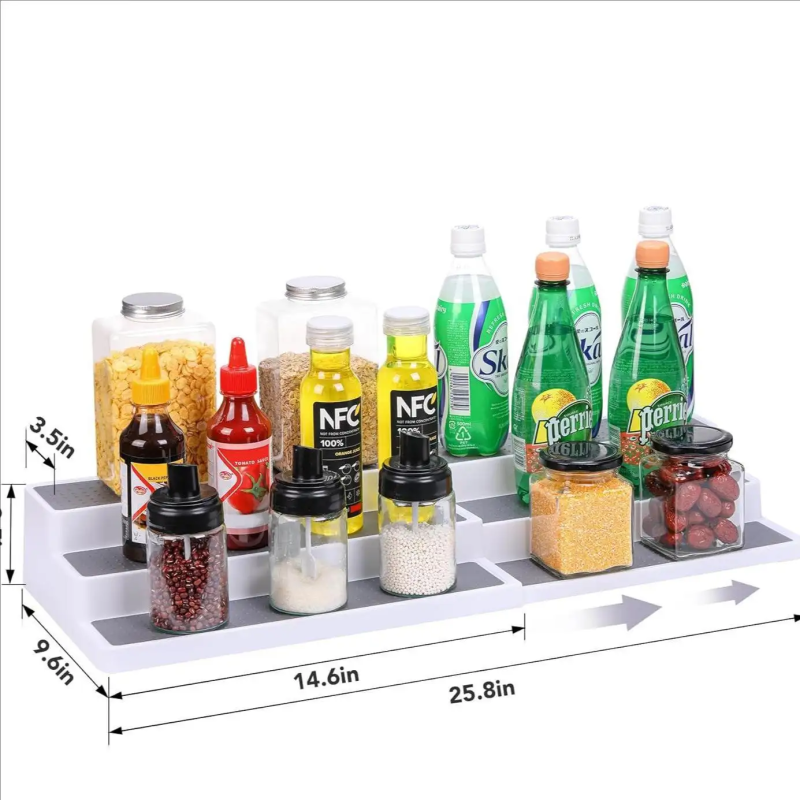 Spice Rack Factory - Expandable Plastic Non Skid