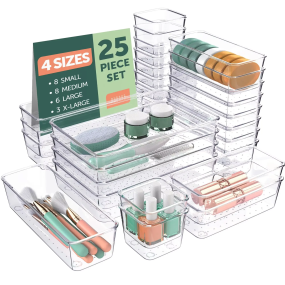 Storage Bags Factory - 25 PCS 4 Size Clear Plastic