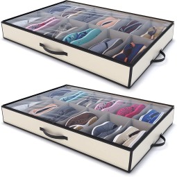 Shoe Organizer Manufacturer - Set of 2 Large Under Bed