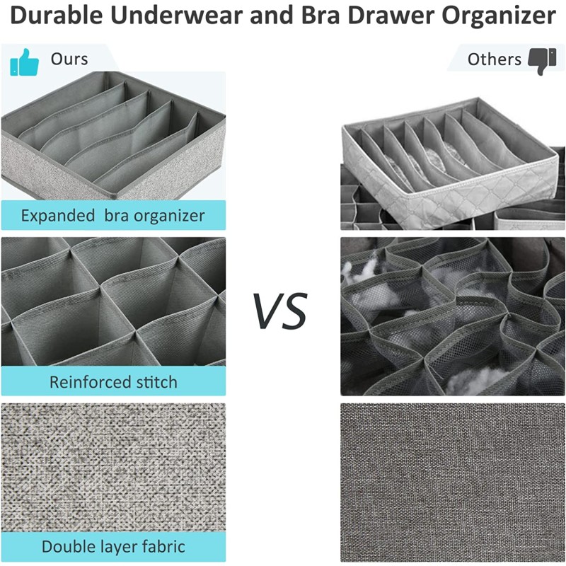 Storage Boxes Manufacturer - Set of 4 Collapsible for Clothes