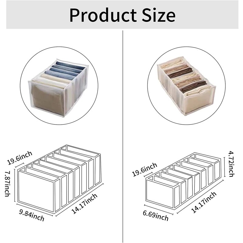 Drawer Organizer Manufacturer - Durable Mesh 7 Grids for Jeans
