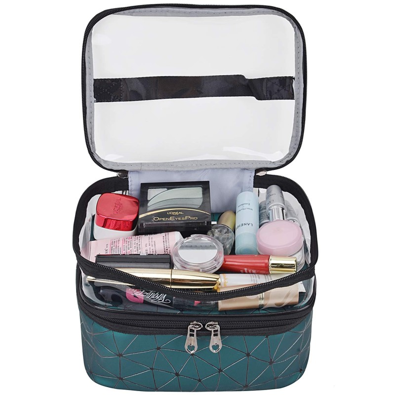 Cosmetic Bag Manufacturer - Transparent Waterproof Double-Deck