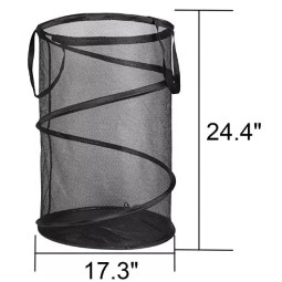 Laundry Basket Manufacturer - Foldable Spiral Pop-up Mesh