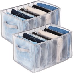 Pants Organizer Manufacturer - 7 Grids Mesh Household Items