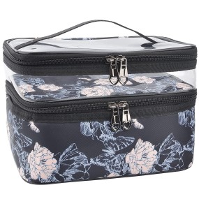 Cosmetic Bag Manufacturer - Durable Plastic 2-Layer Visible