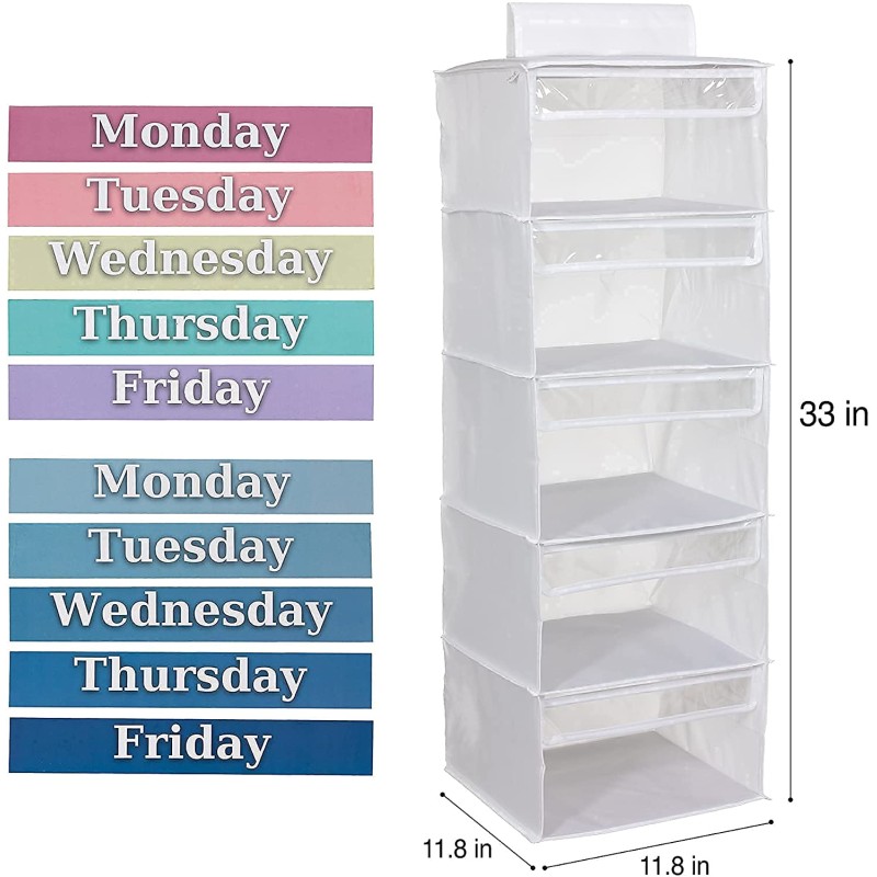 Kids Organizer Manufacturer - 5 Shelf PVC Durable Fabric