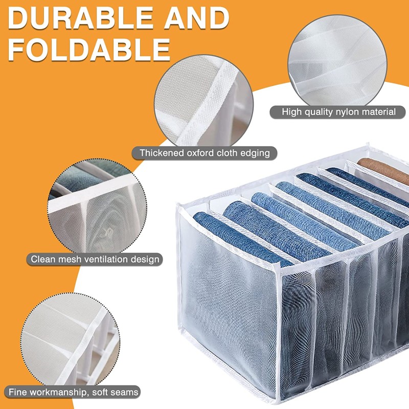 Clothes Organizer Manufacturer - Hot Sale 7 Grids Washable