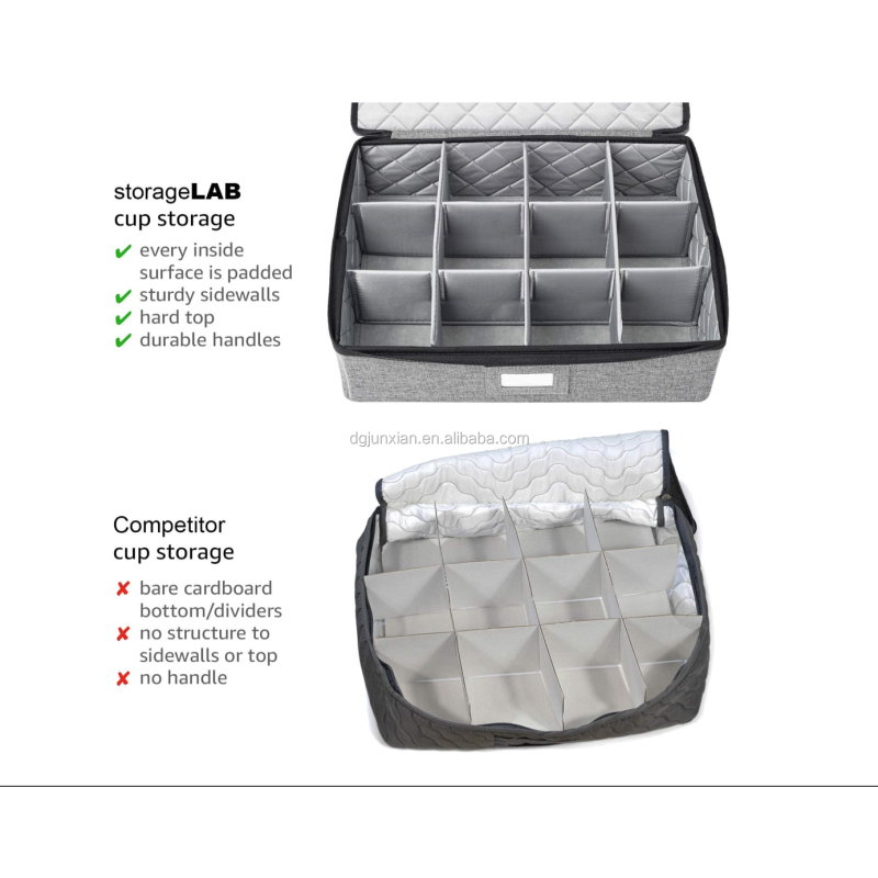 Storage Box Manufacturer - New Product Fabric Set for Wine Glass