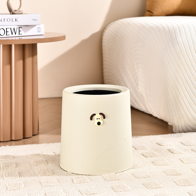 Trash Can Factory - Luxury Cream Wind Large Capacity