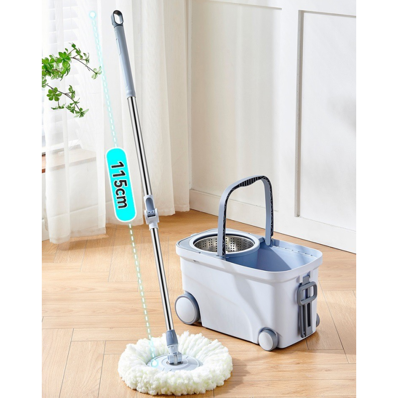 Microfiber Mop Factory - 360 Rotation Stainless Frame Handle